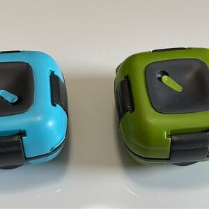 Blue and Green Food Storage Containers